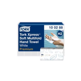   Kéztörlő 2 rétegű Z hajtogatott 110 lap/csomag 21,2 x 34 cm 21 csomag/karton Premium Soft Xpress® H2 Tork_100288 fehér