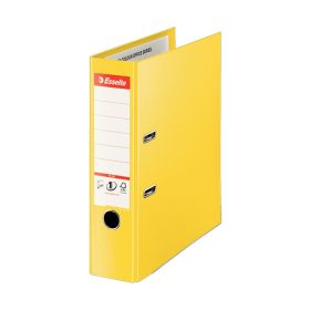   Iratrendező A4, 8cm, PP élvédő sínnel, Esselte Standard Plus Vivida sárga