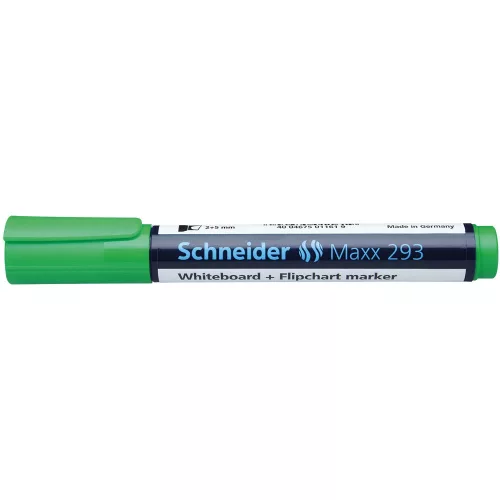 Tábla- és flipchart marker 2-5mm, vágott végű Schneider Maxx 293 zöld