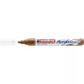 Akril marker 2-3mm, Edding 5100 mogyoró