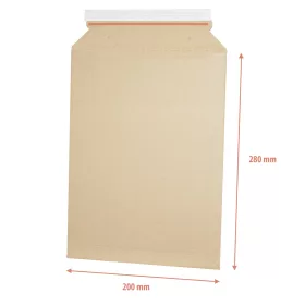   Csomagküldő webshop hullámkarton tasak A5+ 190x272mm/200x280mm E-Flute