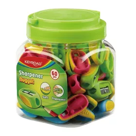  Hegyező 1 lyukú 60 db/display Keyroad Nugget vegyes színek