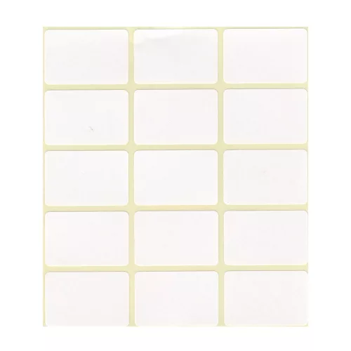 Etikett címke, 20x30mm, 4 lap, 15 címke/lap