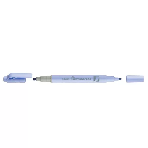 Szövegkiemelő kétvégű 1/3,5mm, vágott és kúphegyű, Pentel pasztell világoskék