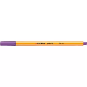 Rostirón, tűfilc 0,4mm, STABILO Point 88 sötétlila
