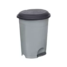 Szemeteskuka pedálos műanyag 12 literes szürke UP126