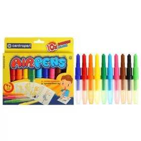   Filctoll fújós készlet Centropen AIRPENS 1500 Rainbow Colours 10 klf. szín