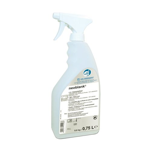Inox/nemesacél tisztító/ápolószer szórófejes 750 ml Neoblank