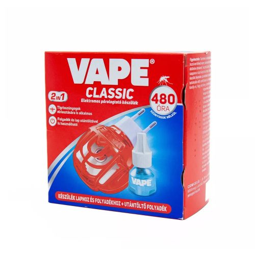 Szúnyogriasztó elektromos készülék lapkához&folyadékhoz+szúnyogirtó folyadék 60 éj Classic Magic VAPE