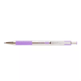   Golyóstoll 0,7mm, pasztell lila test, Zebra F-301, írásszín kék