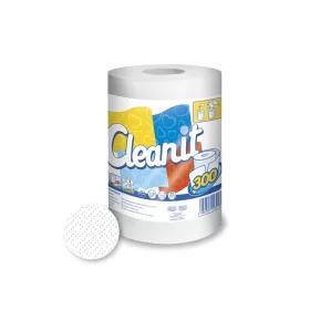  Papírtörlő konyhai 2 rétegű átmérő: 17,5 cm 300 lap/63 méter/tekercs 6 tekercs/karton Cleanit 300 Lucart_852347I fehér