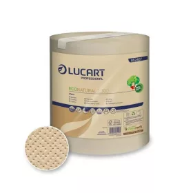   Ipari törlő 2 rétegű tekercses átmérő: 17,5 cm 300 lap/tekercs 6 tekercs/karton EcoNatural 2.300 Lucart_852407J barna