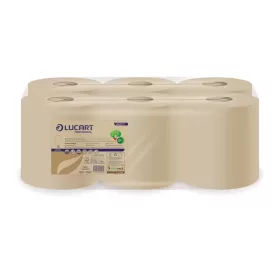   Kéztörlő 2 rétegű laponkénti átmérő: 18 cm 450 lap/tek 6 tek/karton EcoNatural L-One Maxi450 Lucart _852277 barna