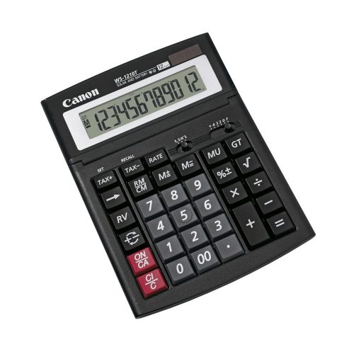 Számológép asztali 12 számjegy, döntött kijelző, Canon, WS-1210T