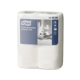   Háztartási papírtörlő kéztörlő 2 rétegű 2 tekercs/csomag 64 lap/tekercs ExtraTork_120269
