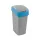 Szemeteskuka billenő fedéllel műanyag 45 literes Curver ezüst-kék