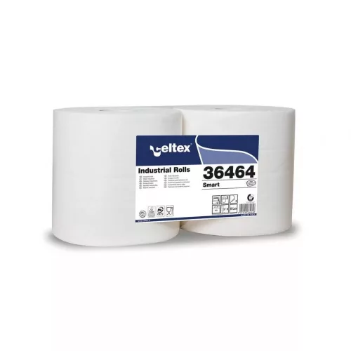 Ipari törlő 2 rétegű átmérő 25 cm 800 lap/tekercs 240 méter/tek 100 % cellulóz 2 tekercs/csom Celtex_36464_fehér