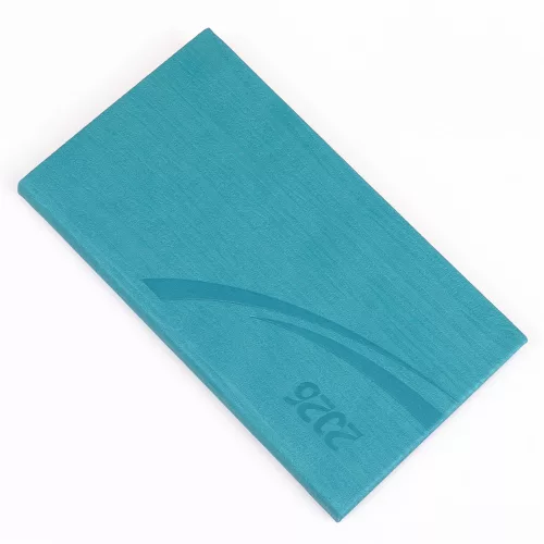 Zsebnaptár fekvő Fashion, fehér lapokkal türkiz Realsystem 2026.