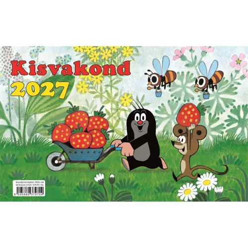 Asztali naptár mini 230mmx145mm, fehérlapok Kisvakond Realsystem 2027.