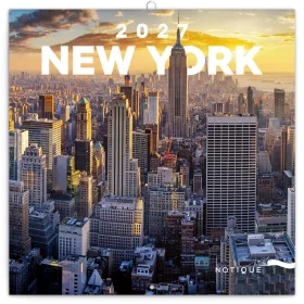   Falinaptár képes lemeznaptár 300x300mm, New York Realsystem 2027.