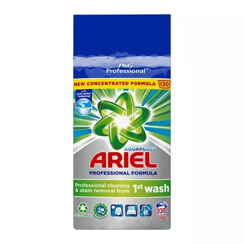 Mosópor 7,15 kg (130 mosás) fehér ruhákhoz Ariel Professional