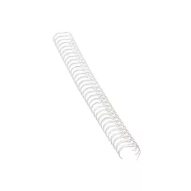   Fém spirál 3:1, 6mm, 21-35lap, Fellowes® 100 db/doboz, fehér