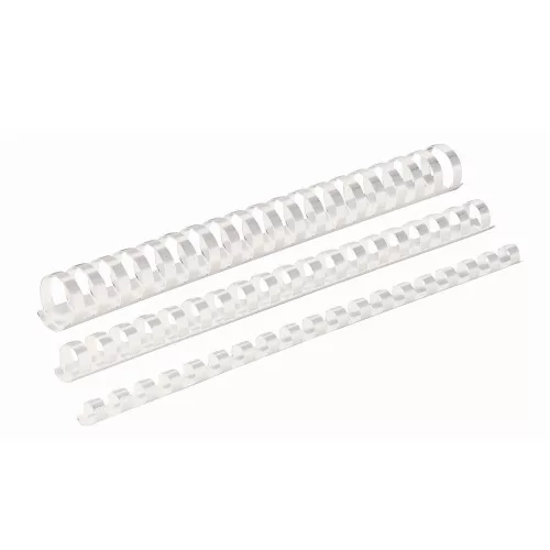 Spirál műanyag, 8mm, 21-40lap, 100 db/doboz, Fellowes® fehér