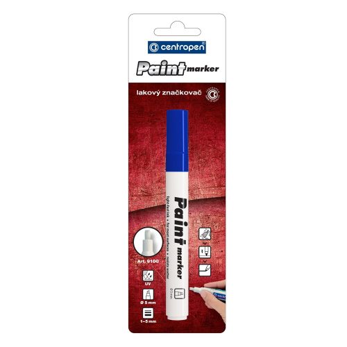 Lakkmarker 1-5mm, vágott hegy Centropen 9100 kék