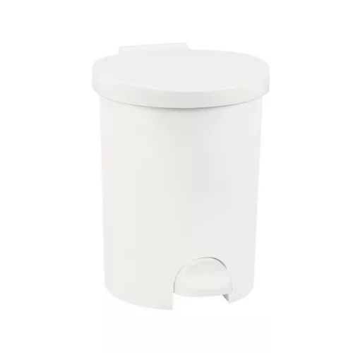 Szemeteskuka pedálos műanyag 15 literes kivehető tartállyal Curver fehér