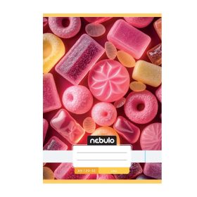 Füzet, A5, sima, 20-32, Cuki minták, 16 db/csomag Nebulo