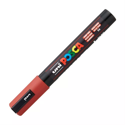 Dekormarker 1,8-2,5mm, Uni Posca PC-5M rubint piros