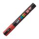 Dekormarker 1,8-2,5mm, Uni Posca PC-5M rubint piros