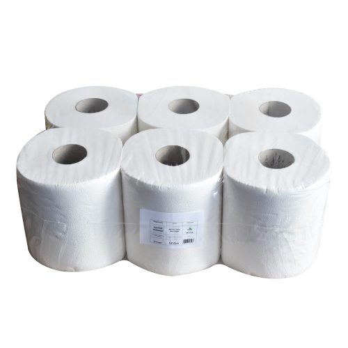 Kéztörlő 2 rétegű tekercses átmérő: 19 cm 100% cellulóz 84 m/tekercs 6 tekercs/karton hófehér