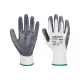 Védőkesztyű PU tenyérmártással nylon M-es méret  A310 Portwest szürke-fehér