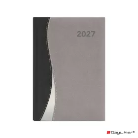   Határidőnapló Dubai A5 heti, fehér lapokkal fekete-szürke Dayliner 2027.