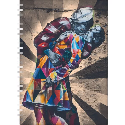 Határidőnapló InSpiral A5 heti, fehér lapokkal Graffiti Dayliner 2026.