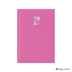   Határidőnapló Pannon A5 heti, fehér lapokkal fuchsia Dayliner 2027.