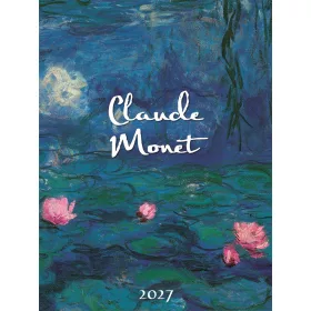   Falinaptár képes 330 × 600 mm, fehér lapokkal Claude Monet Dayliner 2027.