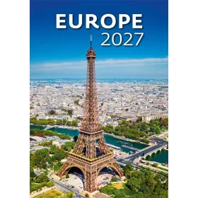   Falinaptár képes 315 x 450 mm, fehér lapokkal Europe Dayliner 2027.