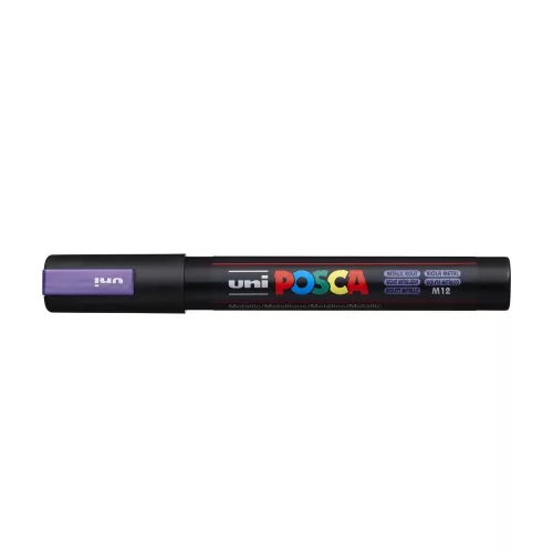 Dekormarker 1,8-2,5mm, Uni Posca PC-5M metál lila