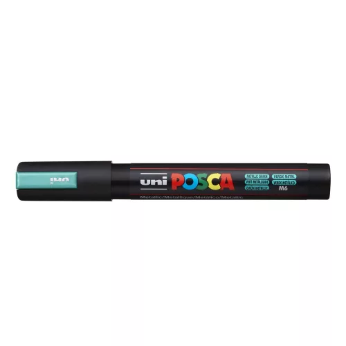 Dekormarker 1,8-2,5mm, Uni Posca PC-5M metál zöld