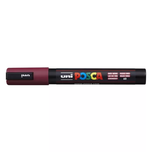 Dekormarker 1,8-2,5mm, Uni Posca PC-5M vörösbor