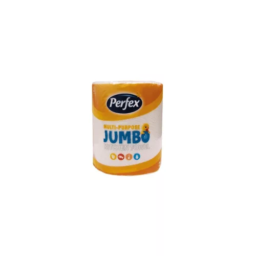 Háztartási papírtörlő kéztörlő 2 rétegű 150 lap/tekercs 1 tekercs/csomag Boni Perfex Jumbo