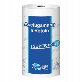   Kéztörlő 2 rétegű tekercses átmérő: 14 cm 100% cellulóz 200 lap/60 m/tekercs Super 60 Sticker Paperdi