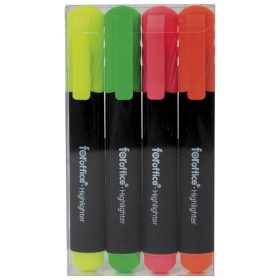 Szövegkiemelő készlet 2-5mm, Foroffice, 4 klf. szín