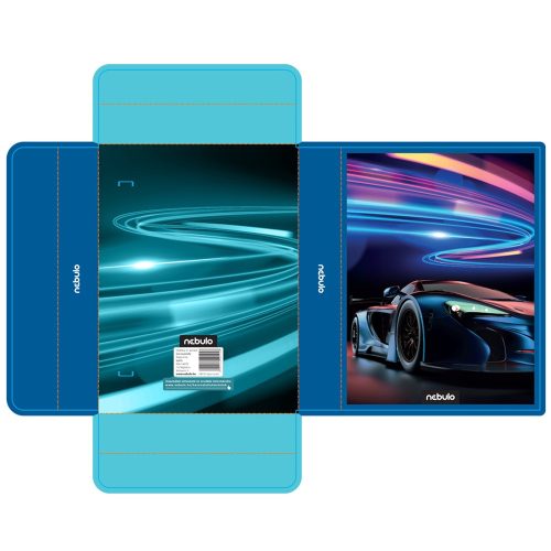 Füzetbox A5, hullámkarton, Sportautó, Nebulo