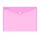 Irattartó tasak A4, PP patentos Bluering® transzparens pink