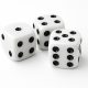 Dobókocka 15x15mm, műanyag, 3db/csomag, Nebulo