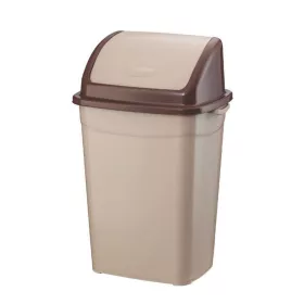   Szemeteskuka billenő fedéllel műanyag 26 literes barna UP120P