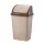 Szemeteskuka billenő fedéllel műanyag 26 literes barna UP120P
